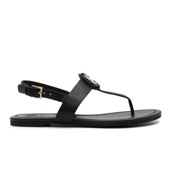 Tory Burch Dillan Sandal Black Size 6.5 - Picture 3 of 14